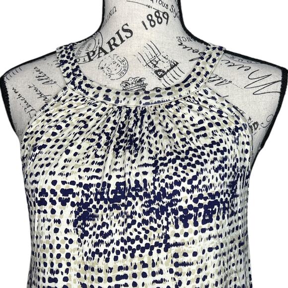 Loveappella SMALL Agather Printed Halter Knit Top - Stitch Fix Patterned Blouse - Picture 6 of 10